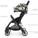 Прогулочна дитяча коляска (візок) книжка M EL CAMINO ME 1058 WISH чорна квіточки (М+)