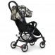 Прогулочна дитяча коляска (візок) книжка M EL CAMINO ME 1058 WISH чорна квіточки (М+)