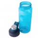 Спортивная бутылка для воды голубая EL-1241 850 мл (бутылочка для зала)  (237)