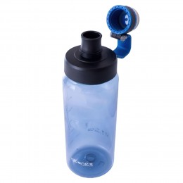 Спортивная бутылка для воды синяя EL-1242 1000 мл (бутылочка для зала) (237)