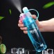 Спортивная бутылка для воды розовая DF-077 400 мл (бутылочка для зала) с распылителем (237)