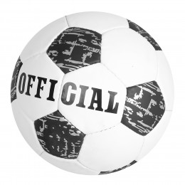 Футбольный мяч  2500-175 размер 5, (ПУ 1,4 мм), ручная работа, 32 панели, 400 г черный (IGR24)