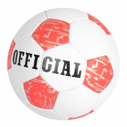 Футбольный мяч  2500-175 размер 5, (ПУ 1,4 мм), ручная работа, 32 панели, 400 г красный (IGR24)