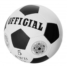 Футбольный мяч 2500-201 размер 5, (ПУ 1,4 мм), ручная работа, 32 панели, 400 г черный (IGR24)