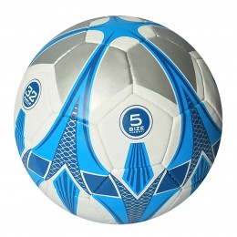 Футбольный мяч 3000-41 размер 5, (ПУ 1,4 мм), ручная работа, 32 панели, 400 г голубой (IGR24)