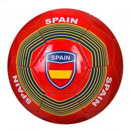 Футбольный мяч  3283 размер 5, (ПВХ 1,8 мм), 32 панели, 300-320 г красный (IGR24)