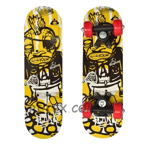 Пенні борд жовтий скейт міні MS 0324-4-5 Penny Board дитячий міні-скейт до 20 кг (IGR24)