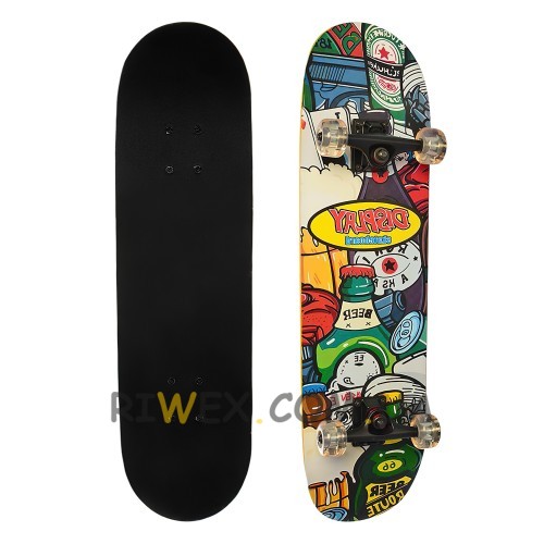 Скейт деревянный MS 0355-2-2 с рисунком  Penny Board  до 80 кг (IGR24)