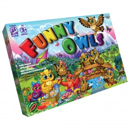 Настольная игра "Funny Owls" на украинском языке (2-4 игрока) 25х36х2 см 3+ (IGR24)