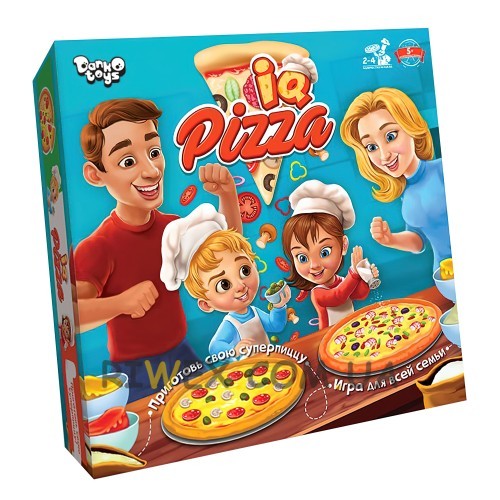 Настольная игра "IQ Pizza" на русском языке (2-4 игрока) 25х25х4 см 5+ (IGR24)