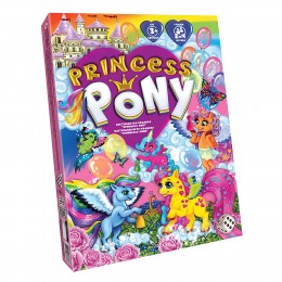 Настольная игра "Princess Pony" на русском языке (2-4 игрока) 36х25х2,5 см 3+ (IGR24)