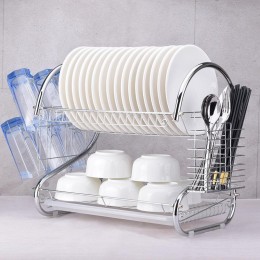 Стойка для хранения посуды Kitchen Storage Rack сушилка для тарелок, стаканов и прочих столовых приборов 34х23х34 см