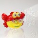 Музыкальная игрушка для детей на присоске в ванную, краб который пускает пузыри (237)