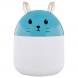 Увлажнитель воздуха ультразвуковой  и ночник 2 в 1 Humidifiers Rabbit с LED подсветкой  лампа кролик голубого цвета (205)
