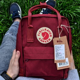 Городской рюкзак Fjallraven Kanken Classic бордового цвета 16 л сумка канкен