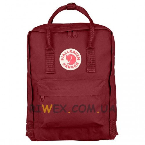 Міський рюкзак Fjallraven Kanken Classic бордового кольору 16 л сумка канкен (212)