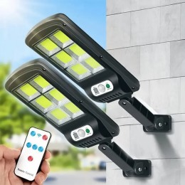 Вуличний ліхтар на сонячній батареї з пультом Solar Light BL BK120-6COB з датчиком руху (225)