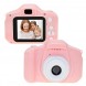 Іграшковий дитячий фотоапарат 3 Мп камера з підтримкою MicroSD до 32 Гб рожевого кольору