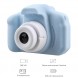 Игрушечный детский фотоаппарат 3 Мп камера с поддержкой MicroSD до 32 Гб голубого цвета