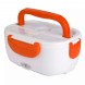 Ланч бокс с подогревом от розетки 220 V оранжевого цвета контейнер для еды Electric Lunch Box