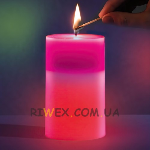 Восковая свеча хамелеон, которая меняет цвет Candled Magic (205)