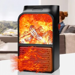 Портативный обогреватель с LCD экраном Flame Heater 900 Вт, камин от розетки