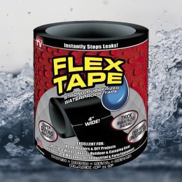 Супер прочная изолента FLEX TAPE водонепроницаемая лента, скотч 150 х 10 см черная (HF-03)