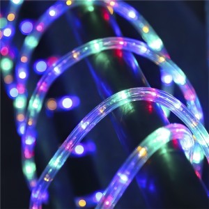 Уличная LED гирлянда с влагозащитой шланг дюралайт, чейзинг катушка 100 м мульти свет
