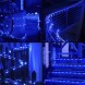 Уличная LED гирлянда с влагозащитой шланг дюралайт, чейзинг катушка 20 м синий свет