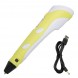 3D ручка жовта дитяча RP-100B з LED-дисплеєм для створення об'ємних 3Д фігур (В)