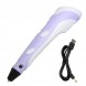 3D ручка фіолетова дитяча RP-100B з LED-дисплеєм для створення об'ємних 3Д фігур (В)