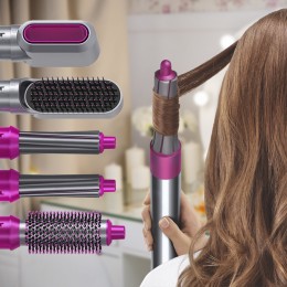 Мультистайлер 5 в 1 Hot Air Styler фен стайлер для завивки та випрямлення волосся з 5 насадками (212)