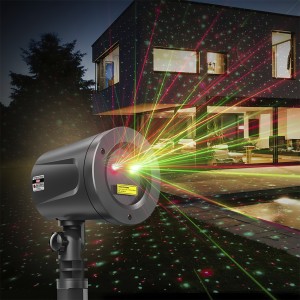 Лазерный проектор Star Shower Laser Light звёздный дождь для уличного украшения дома 