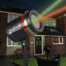 Лазерный проектор Star Shower Laser Light звёздный дождь для уличного украшения дома (В)