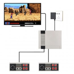 Игровая приставка с двумя джойстиками GAME NES 7724 эмулятор Dandy 620 встроенных игр (211)