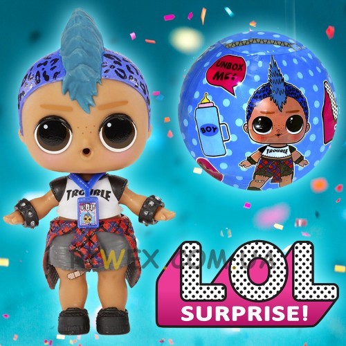 Кукла сюрприз L.O.L мальчик панк SURPRISE BOYS Punk игрушка "ЛОЛ" с аксессуарами (В)