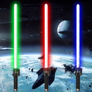 Іграшковий меч джедая на батарейках Space Sword з підсвічуванням синього, червоного або зеленого кольору (212)