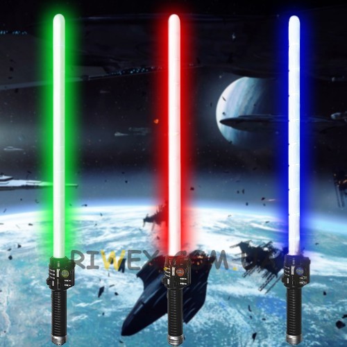 Игрушечный меч джедая на батарейках Space Sword с подсветкой синего, красного или зелёного цвета (212)