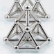 Магнитный конструктор головоломка (неокуб с палочками) магнитные палочки и стальные шарики серебряные (212)