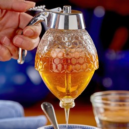 Диспенсер для мёда, прозрачный дозатор для сиропов и соусов Honey Dispenser 200 мл (212)