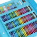 Набор для детского творчества в чемодане 208 предметов (краски, мелки, фломастеры, карандаши) голубого цвета