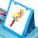 Набір для дитячої творчості у валізі 208 предметів (фарби, крейди, фломастери, олівці) блакитного кольору