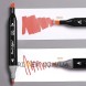 Набір двосторонніх маркерів для малювання, скетчінга в чохлі Touch 120 шт спиртові фломастери
