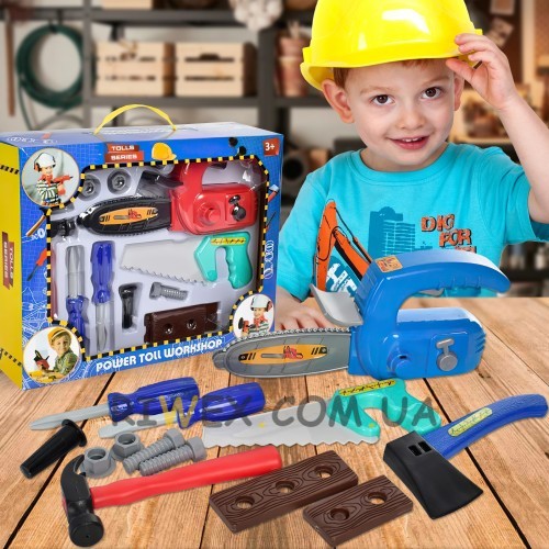 Дитячий ігровий набір іграшкових інструментів S091-5 з бензопилою (IGR24)