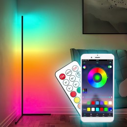 Кутовий торшер підлоговий світлодіодний світильник RGB з пультом та керуванням з телефону 330+ світлових ефектів EL-2187 (237)
